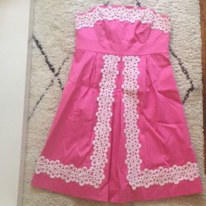 Lilly Pulitzer Hot Pink Tube Dress Size 2